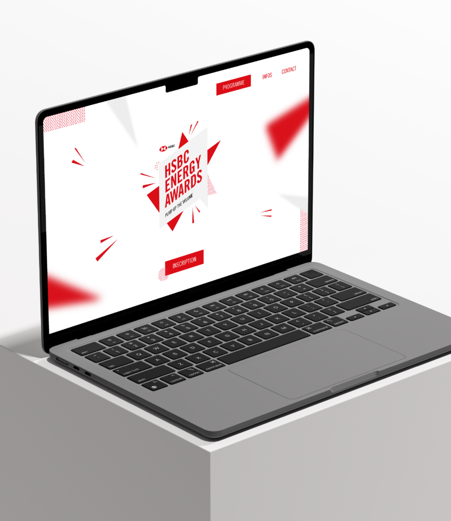 Image qui présente le projet HSBC event et ces déclinaisons de supports